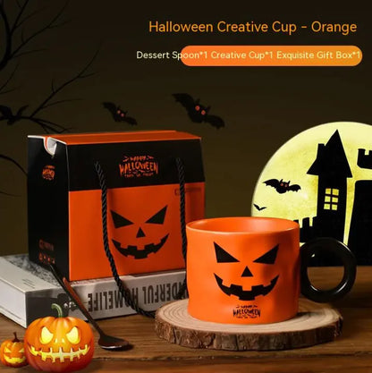 Pumpkin Charm Ceramic Mug – Halloween Party Mug and Festive Decor