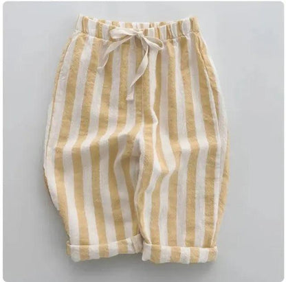 Vintage Linen Cotton Stripe Pants – Timeless Style & Unmatched Comfort