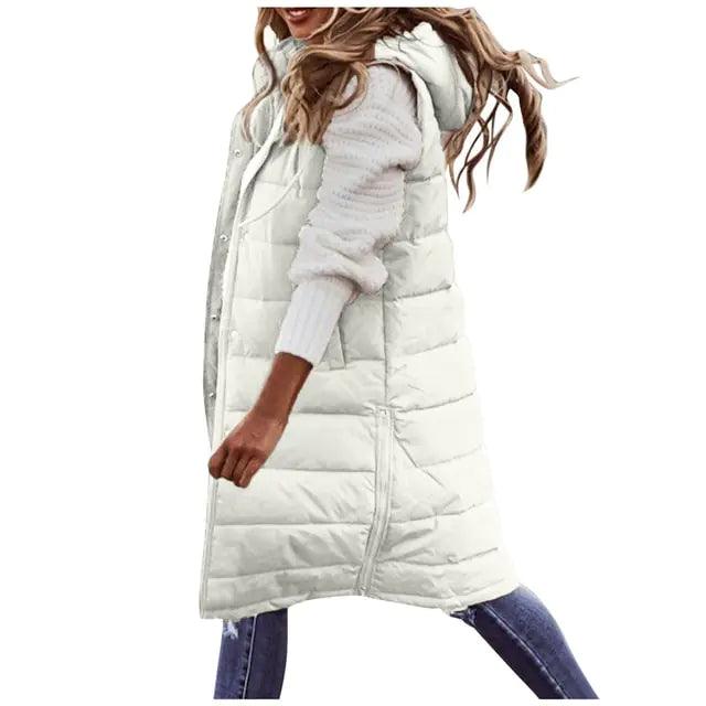 Long with Hood Outdoor Vest