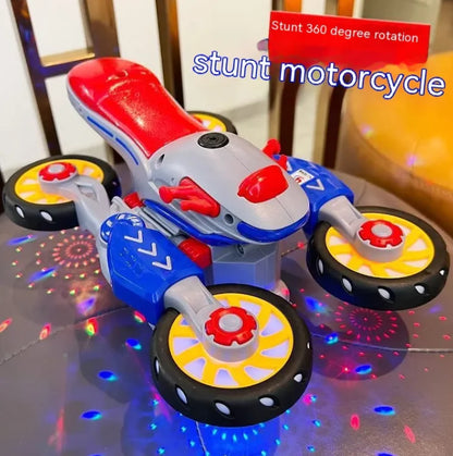 Rotating Motorcycle Toy Car: The Ultimate Adventure Ride for Kids Ages 4-6