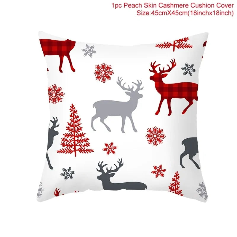 Cozy Up with Our Festive Cartoon Christmas Pillow Cover 🎄✨