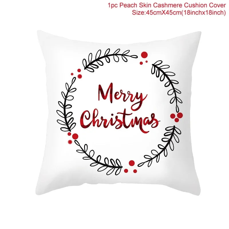 Cozy Up with Our Festive Cartoon Christmas Pillow Cover 🎄✨