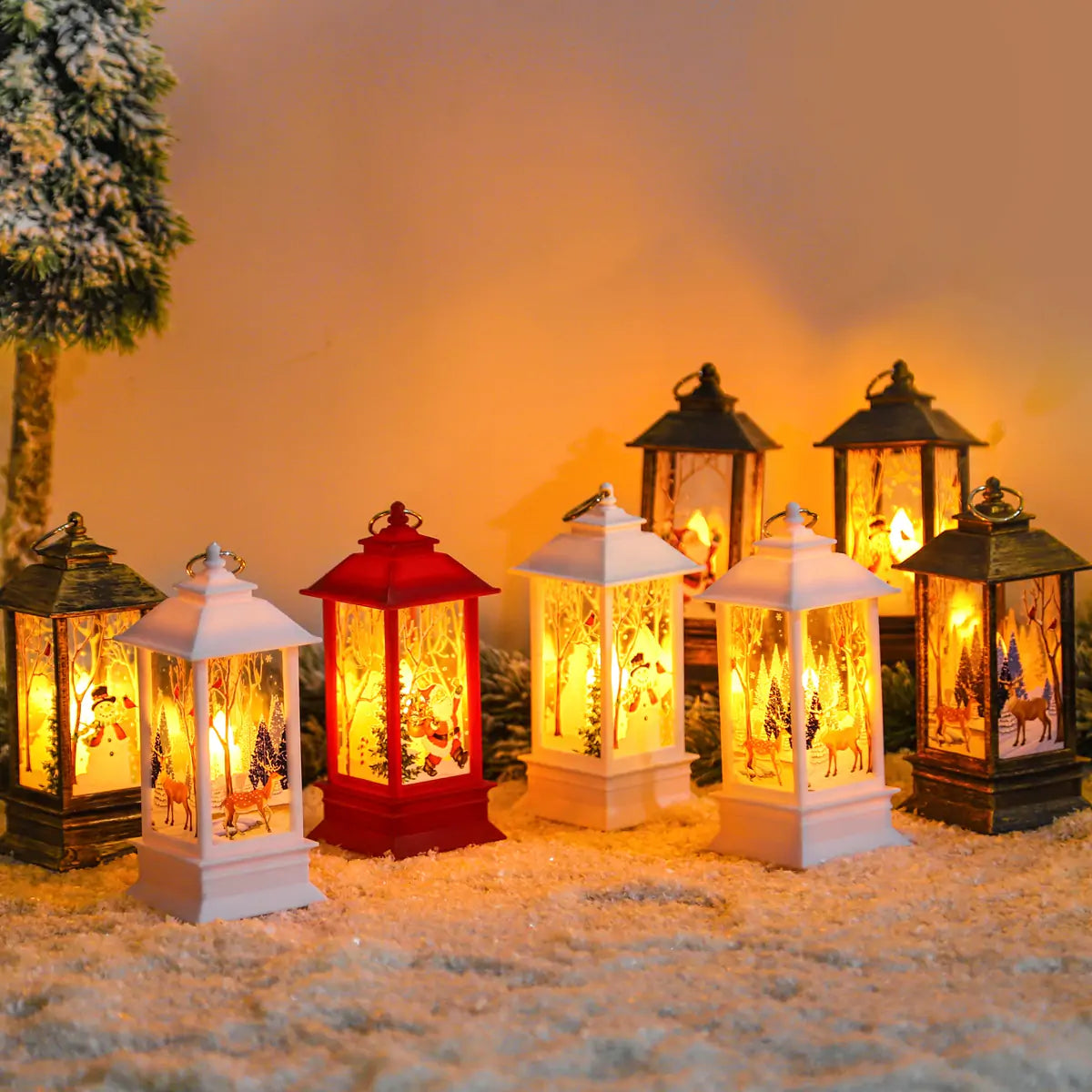 Illuminate Your Home with Christmas Lantern Light – Warm Festive LED Holiday Décor