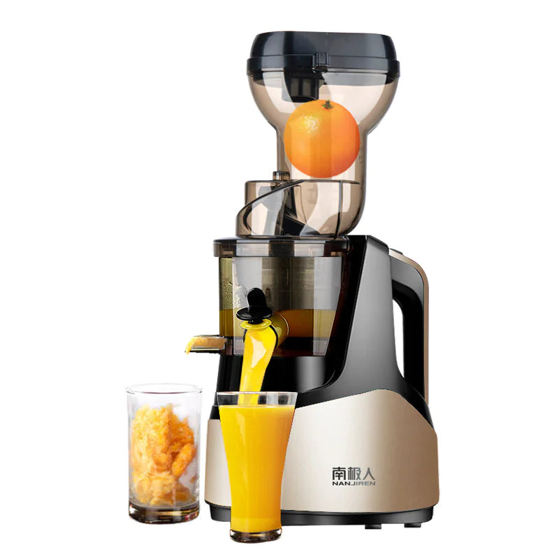 Antarctic JE-BO3B Slow Vegetable Juicer – Nutrient-Preserving, Quiet Juicing with Elegant Design - Home Kartz