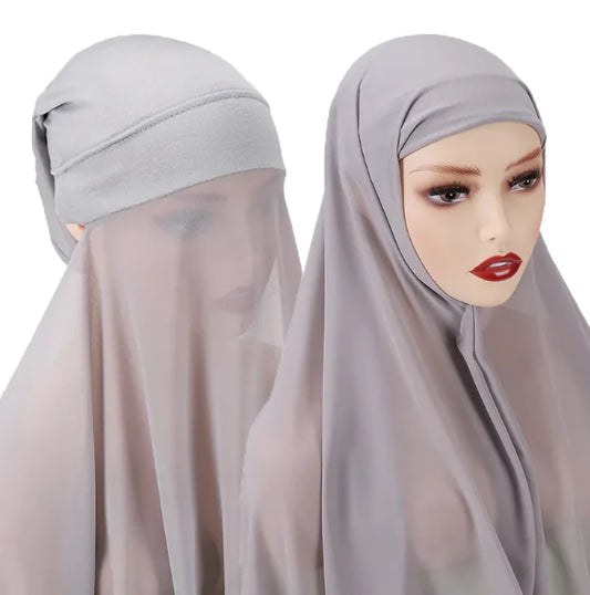 Ladies Chiffon Turban Scarf Set