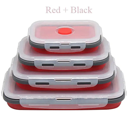 Collapsible Bento Box – Versatile Silicone Food Storage Containers for All Temperatures