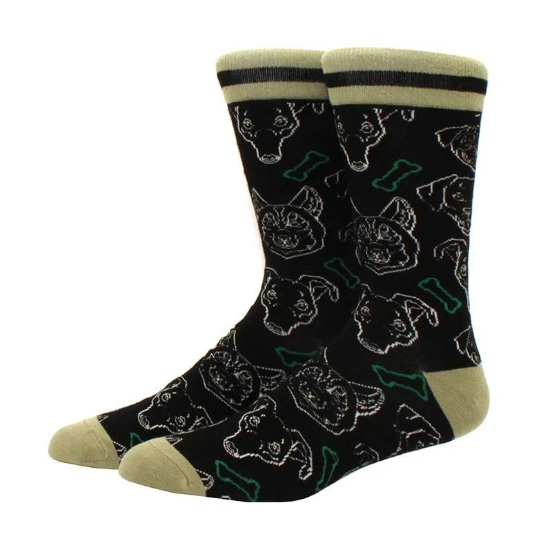 New Men's Diamond Ramen Astronaut Pattern Hip Hop Socks