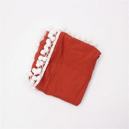 Organic Cotton Baby Tassel Blankets