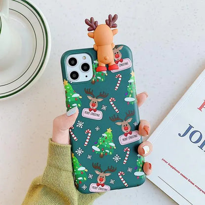 3D Christmas Reindeer Case – Whimsical Holiday Protection for Your Phone 🎄🦌