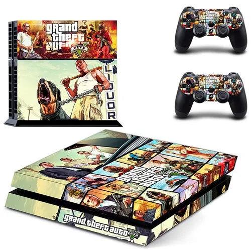 PS4 Grand Theft Auto V (GTA 5) Skin Sticker for Console & 2 Controllers