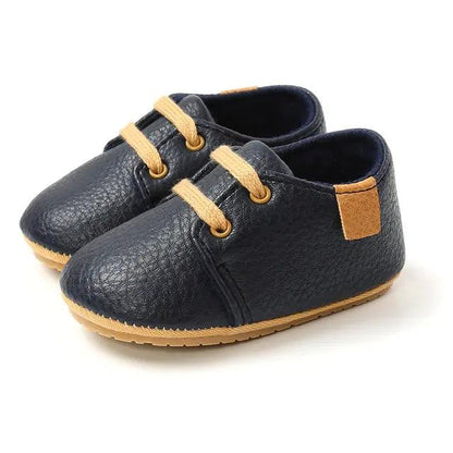 Multicolor Retro Leather Shoes Baby