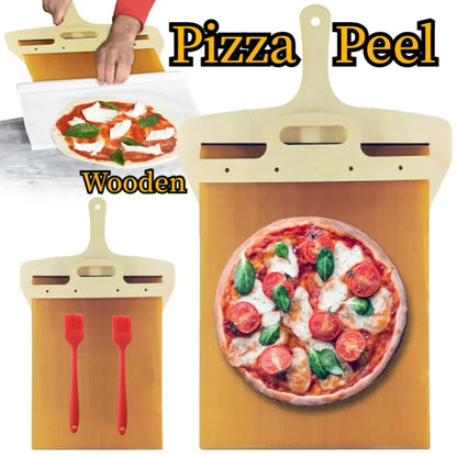 Premium Wooden Pizza Spatula for Easy Transfer and Serving – Ideal Kitchen Tool - Home Kartz