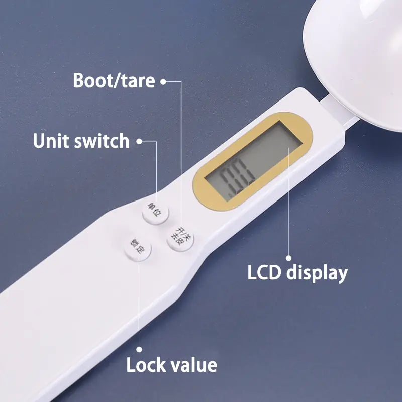 Precision Digital Food Spoon Scale – Accurate Measurement for Cooking and Baking