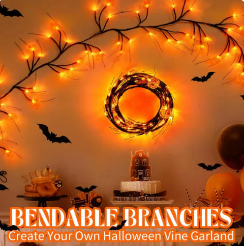 Spooky Pumpkin LED String Lights – Perfect Halloween Decoration for Indoors & Outdoors