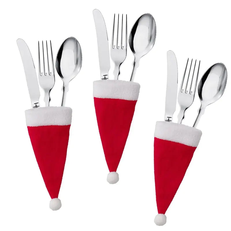 Christmas Tableware Holder Bags – Add a Festive Touch to Your Holiday Table Setting!