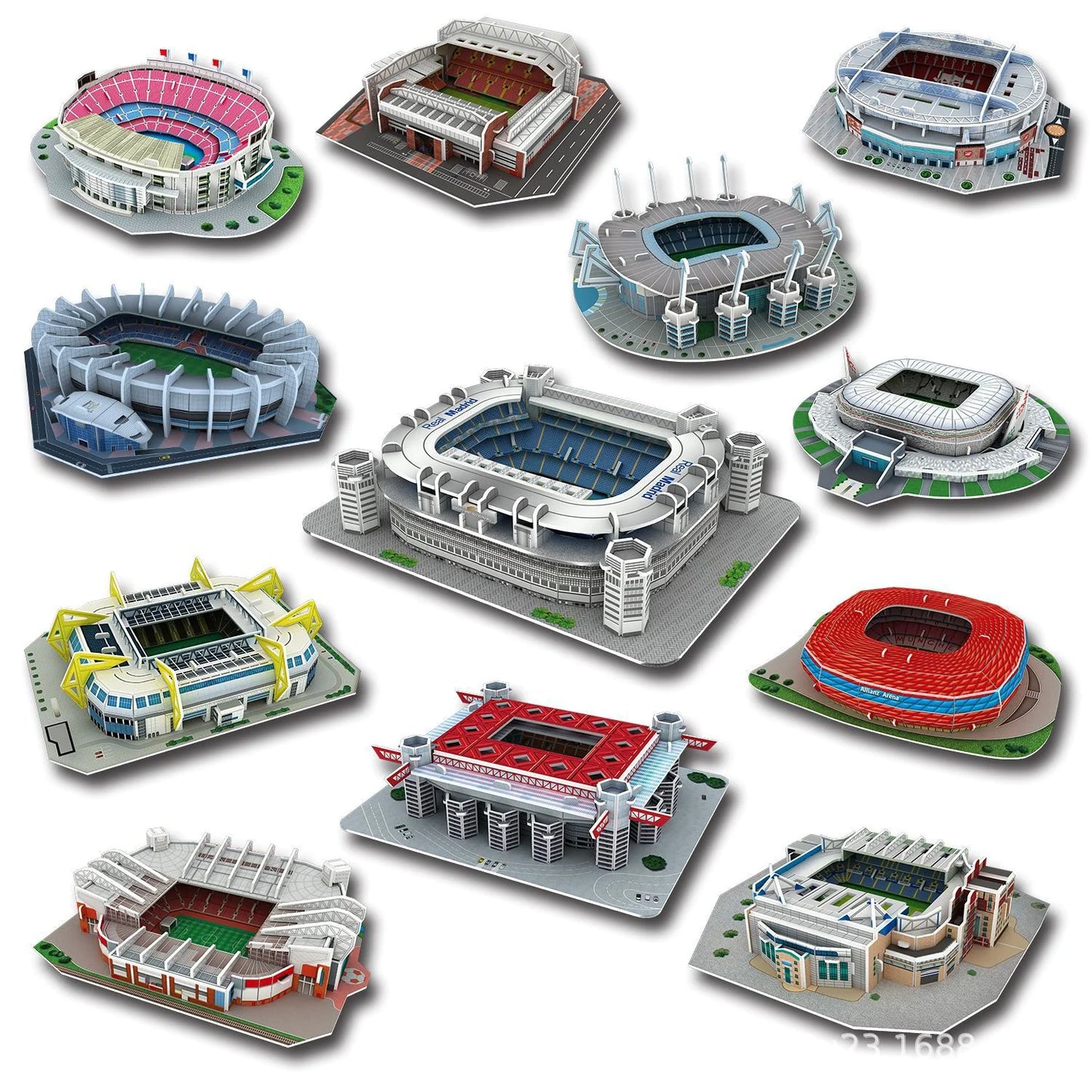 3D Puzzle Football Field Model