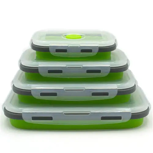 Collapsible Bento Box – Versatile Silicone Food Storage Containers for All Temperatures