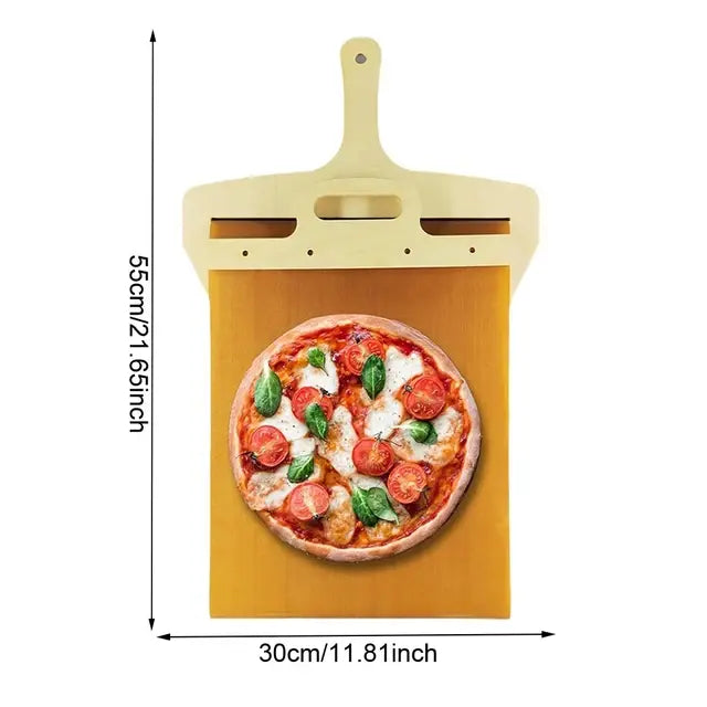 Premium Wooden Pizza Spatula for Easy Transfer and Serving – Ideal Kitchen Tool - Home Kartz