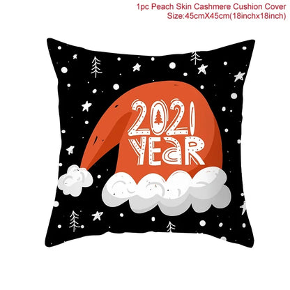 Cozy Up with Our Festive Cartoon Christmas Pillow Cover 🎄✨