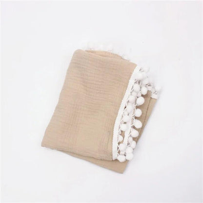 Organic Cotton Baby Tassel Blankets