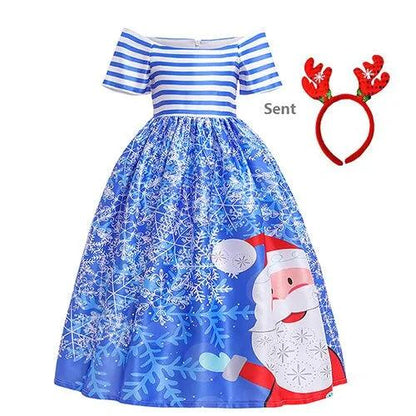 Charming Children's Christmas Dress – Festive Holiday Party Outfit for Girls