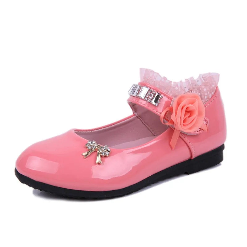 2020 New Kids' Elegant Princess PU Leather Sandals: Perfect for Weddings & Parties