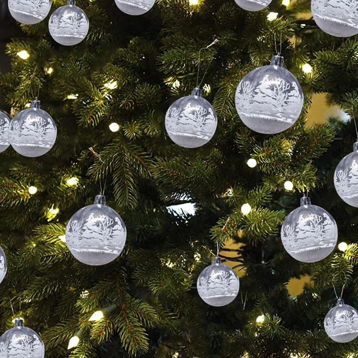 Sparkle Up Your Holiday Decor with a Christmas Transparent Ball Pendant ✨🎄