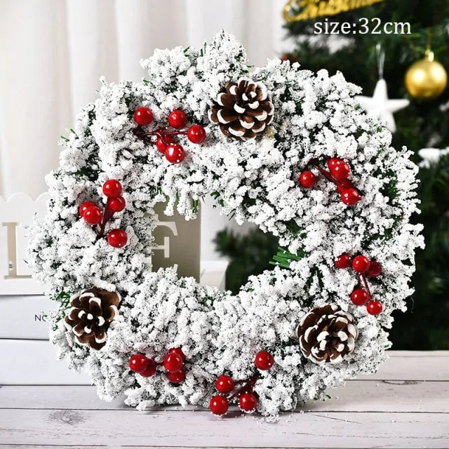 Festive Christmas Wreath Door Garlands – Add Holiday Cheer to Your Door