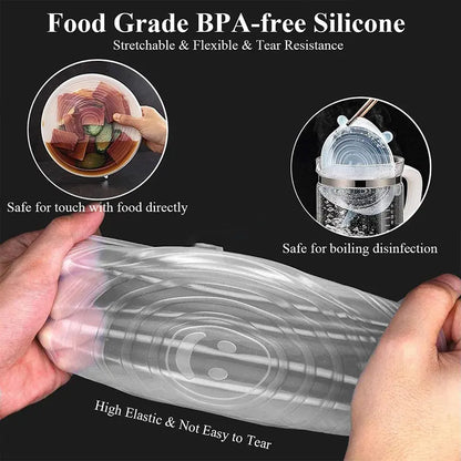 Silicone Stretch Food Covers – Reusable and Eco-Friendly Food Storage Solution