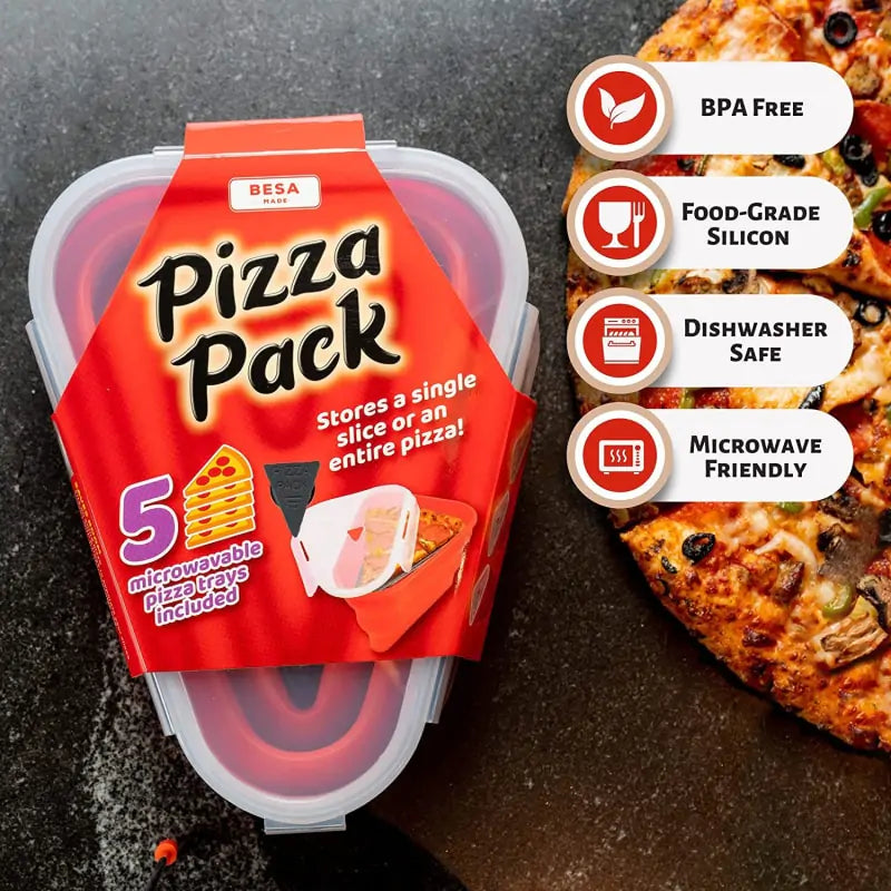 Foldable Pizza Container – Keep Pizza Fresh, Fold & Store 🍕