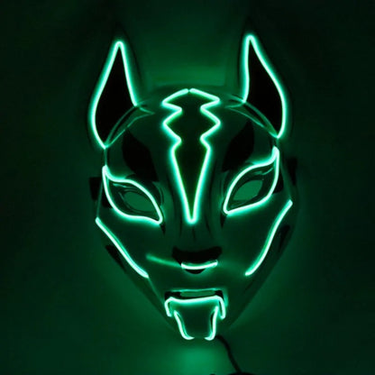 Illuminate Your Look with the Neon LED Luminous Joker Mask for Halloween and Parties 🎃