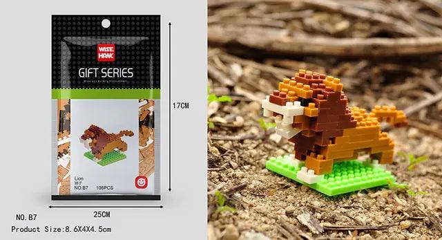 Mini 3D Animal Building Blocks