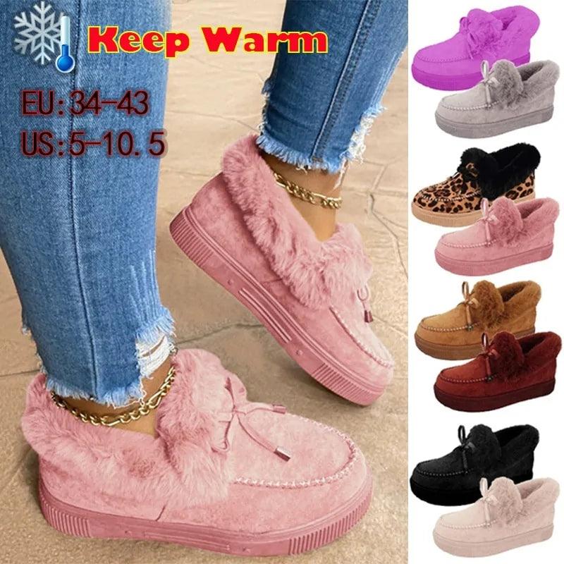 Snow Boots – Stylish Faux Fur Winter Boots with Cozy Warmth & Traction