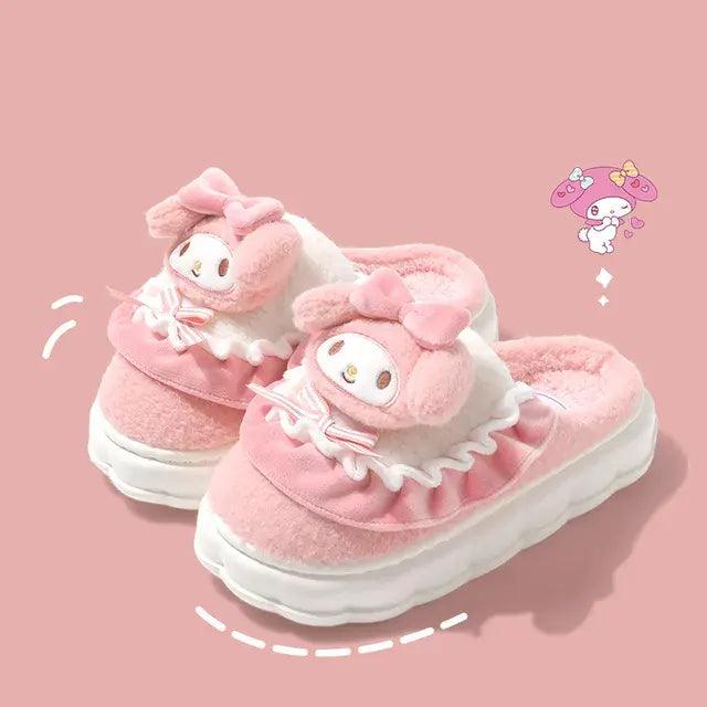 Sanrio Hello Kitty Home Fuzzy Slippers