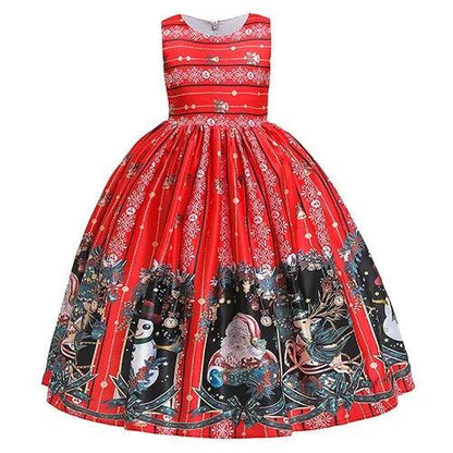 Charming Children's Christmas Dress – Festive Holiday Party Outfit for Girls