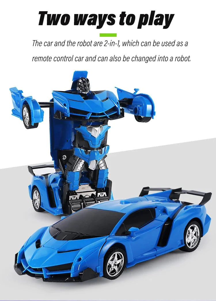 2-in-1 Automatic Transformation Transformer Toy Car : Double the Fun, Double the Excitement!