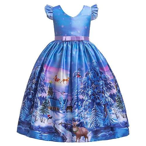 Charming Children's Christmas Dress – Festive Holiday Party Outfit for Girls