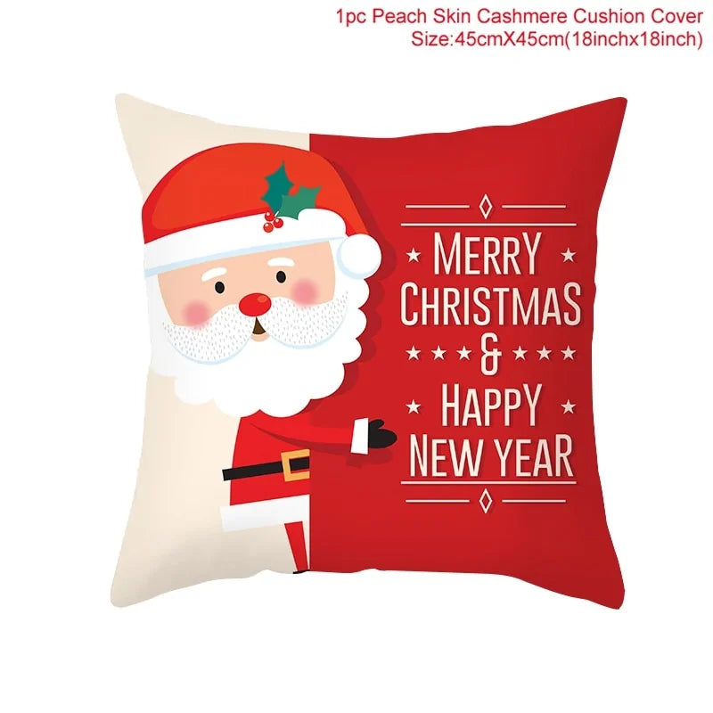 Cozy Up with Our Festive Cartoon Christmas Pillow Cover 🎄✨