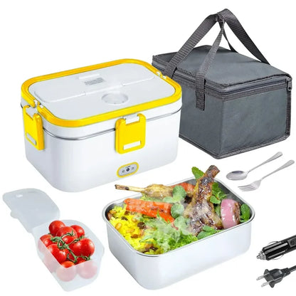 Electric Lunch Box: 3-in-1 Heated Meal Solution for Cars, Trucks, Office and Home Use