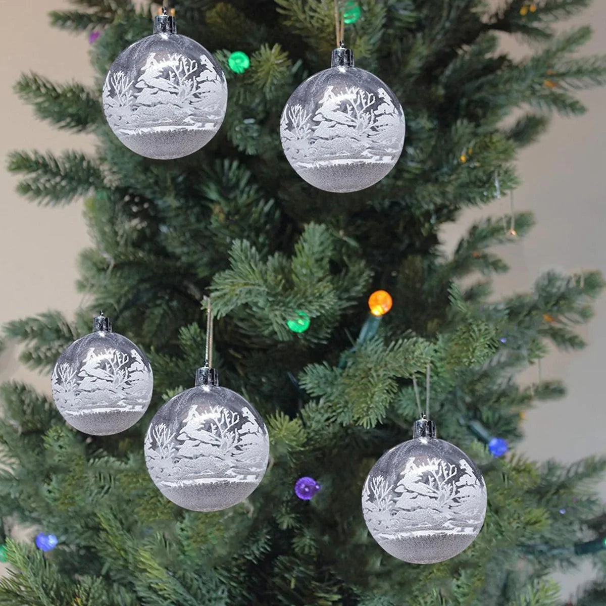 Sparkle Up Your Holiday Decor with a Christmas Transparent Ball Pendant ✨🎄