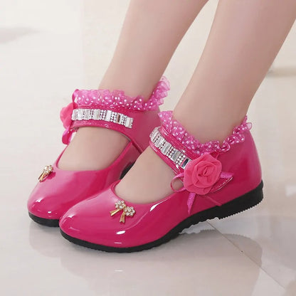 2020 New Kids' Elegant Princess PU Leather Sandals: Perfect for Weddings & Parties