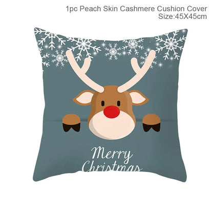 Cozy Up with Our Festive Cartoon Christmas Pillow Cover 🎄✨