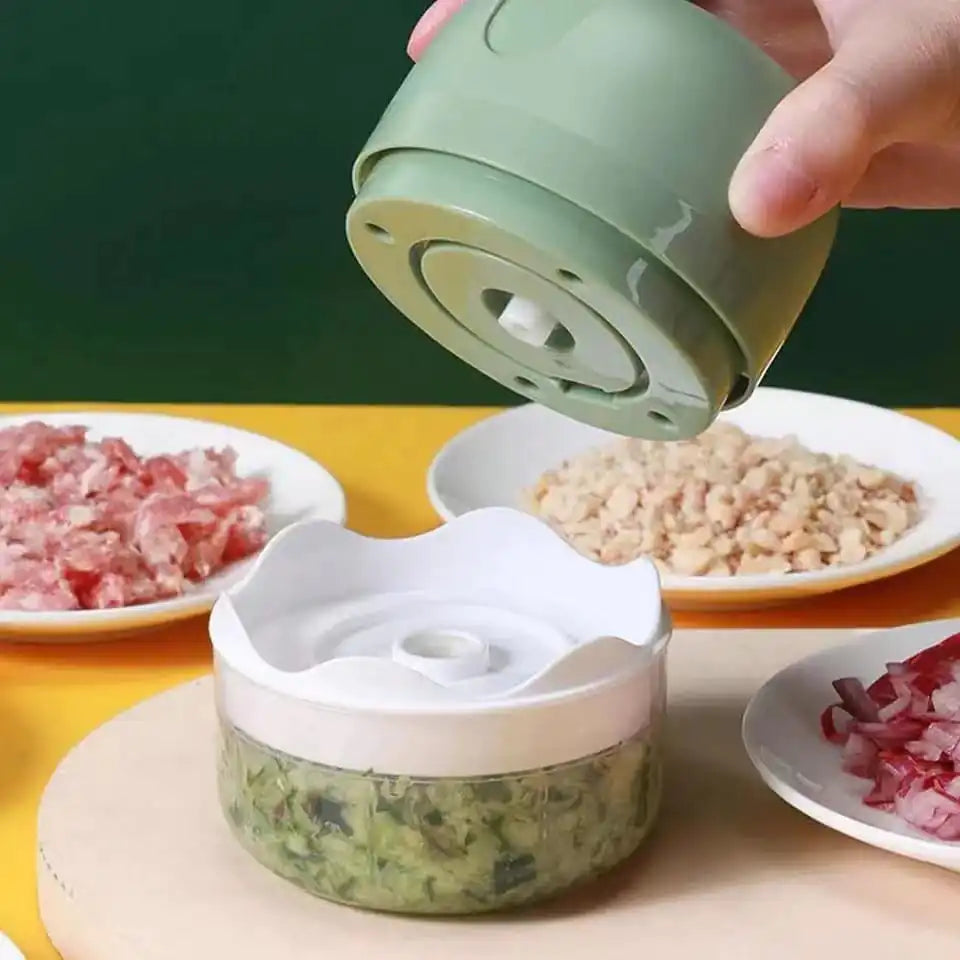 Effortless Food Prep with Mini Portable Electric Food Processor - Compact & Versatile