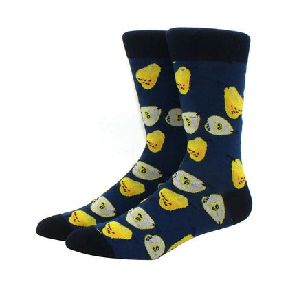 New Men's Diamond Ramen Astronaut Pattern Hip Hop Socks