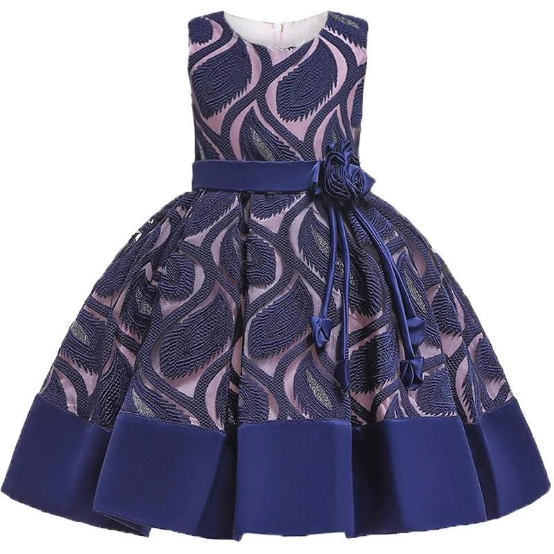 Adorable Baby Girls Flower Striped Dress: Style and Comfort Combined!