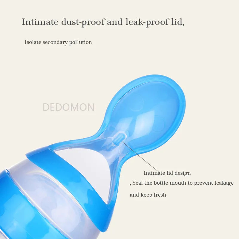 Effortless Feeding with Squeezing Feeding Bottle Silicone: Gentle, Leak-Proof & Convenient - Home Kartz