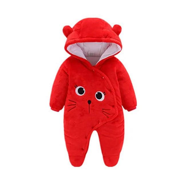 LZH Baby Winter Overall Long Sleeve Infant Clothing