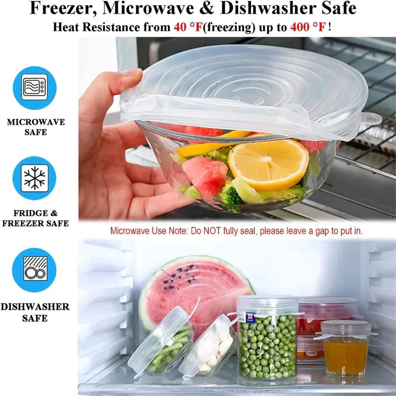 Silicone Stretch Food Covers – Reusable and Eco-Friendly Food Storage Solution