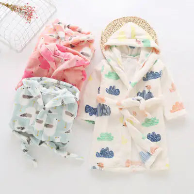 Children's Flannel Bathrobes