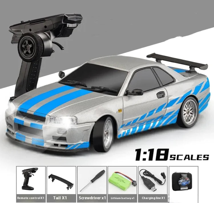 FlipLight Metal Toy - The Ultimate Blue White Silver Remote Control Toy for Endless Fun